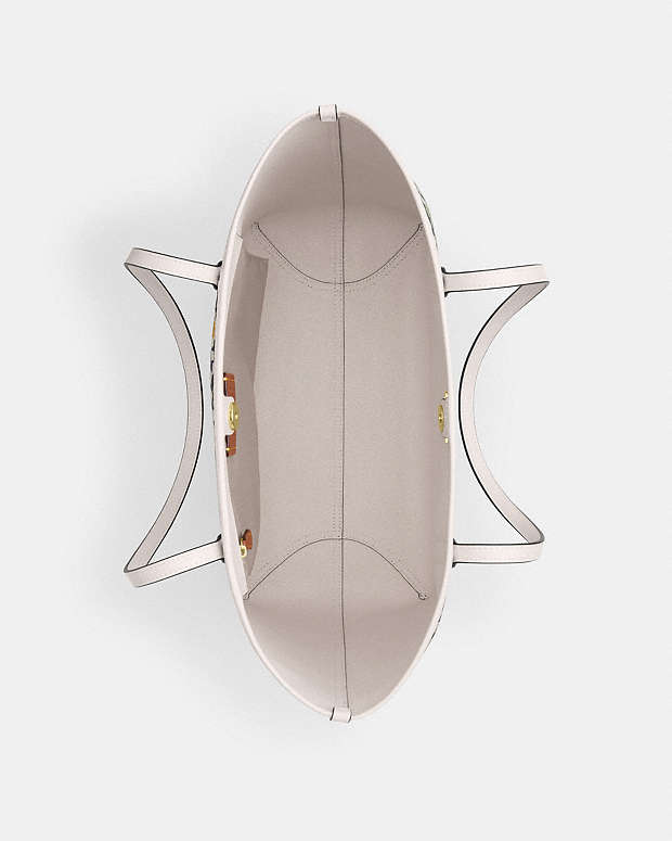 City Tote Bag With Floral Print Im-Deep Blue-Chalk Multi Im-Deep Blue-Chalk Multi