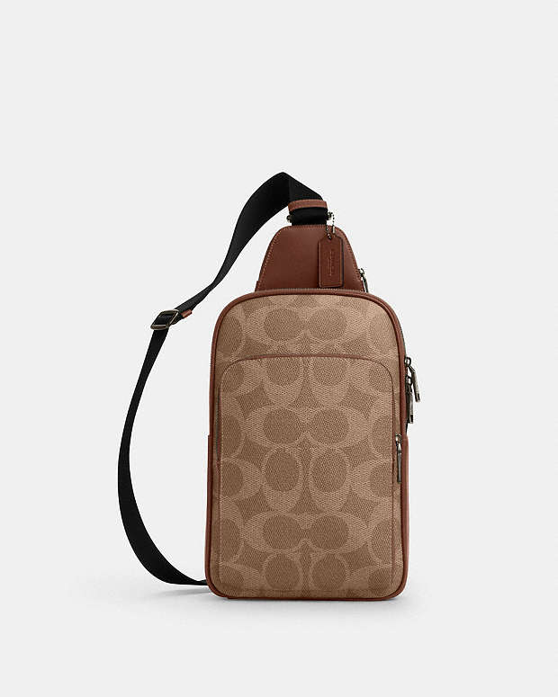 Ethan Pack In Signature Canvas Signature Canvas-Qb-Tan-Vintage Brown Signature Canvas-Qb-Tan-Vintage Brown