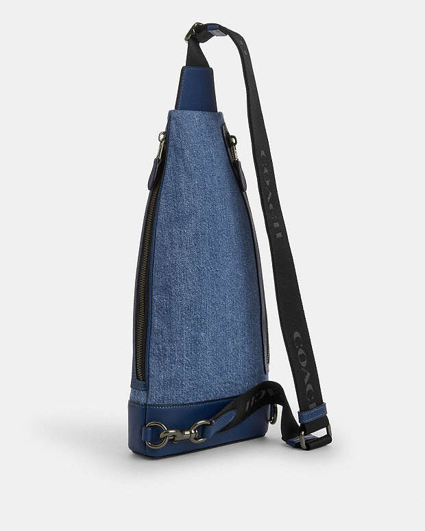 Dominic Sling Pack Denim-Qb-Denim-Deep Blue Denim-Qb-Denim-Deep Blue