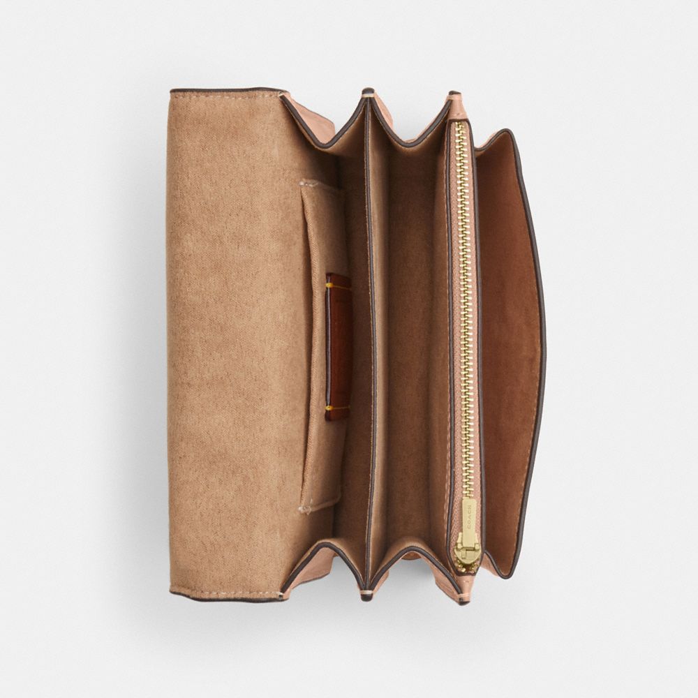 Coach Mini Klare Crossbody Bag In Colorblock Signature Canvas Gold