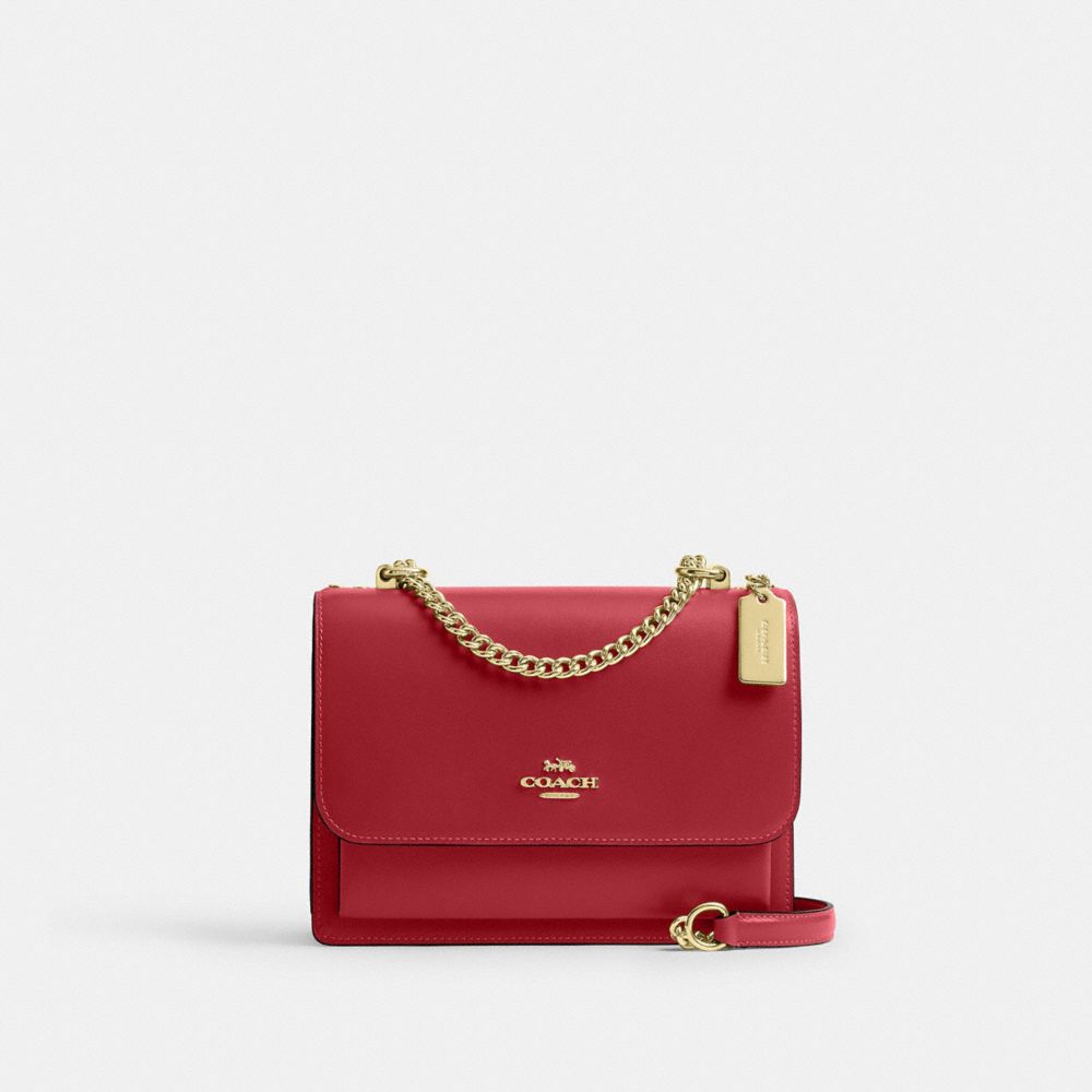 Coach Klare Crossbody Bag Gold True Red