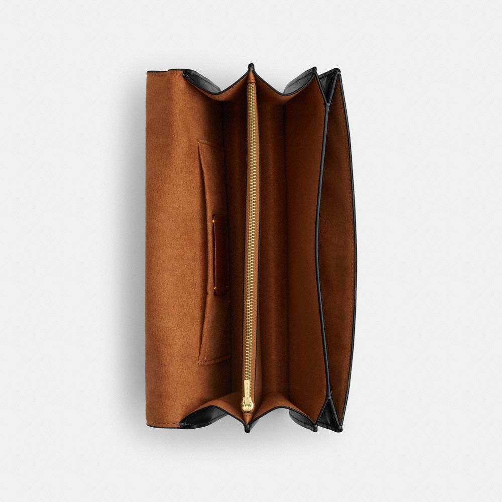 Coach Klare Envelope Crossbody Bag Gold Black