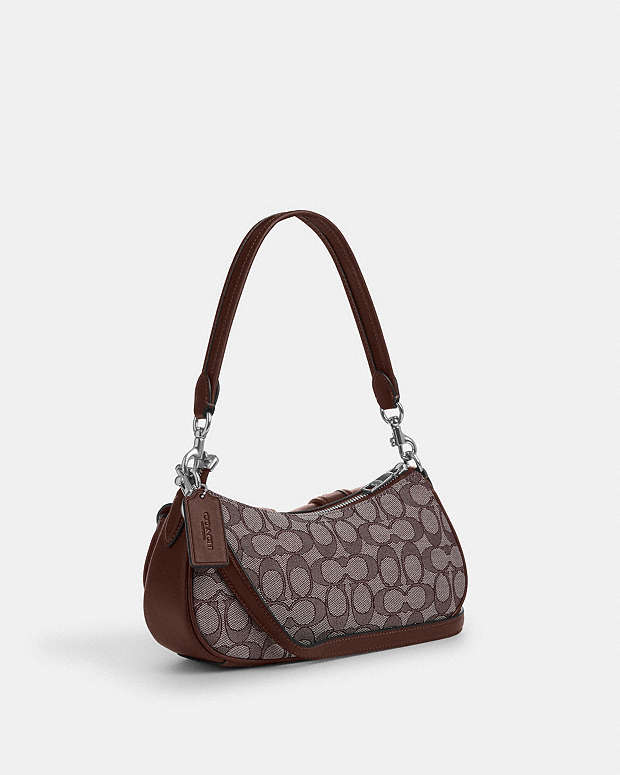 Ashton Bag In Signature Jacquard Signature Jacquard-Silver-Oak-Maple Signature Jacquard-Silver-Oak-Maple