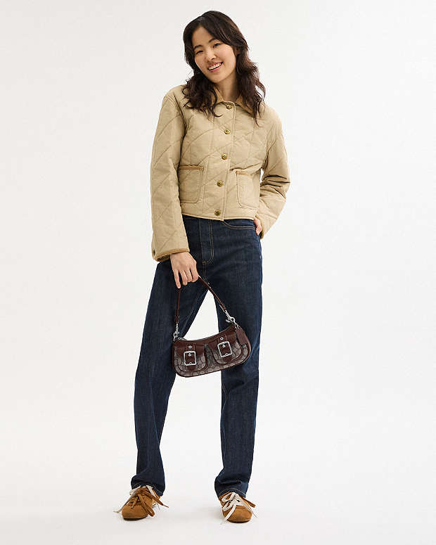 Ashton Bag In Signature Jacquard Signature Jacquard-Silver-Oak-Maple Signature Jacquard-Silver-Oak-Maple