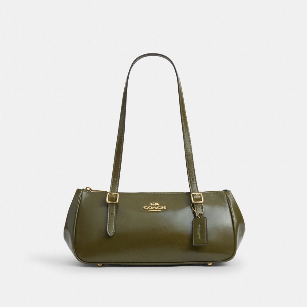 Coach Asher Shoulder Bag Gold Olive