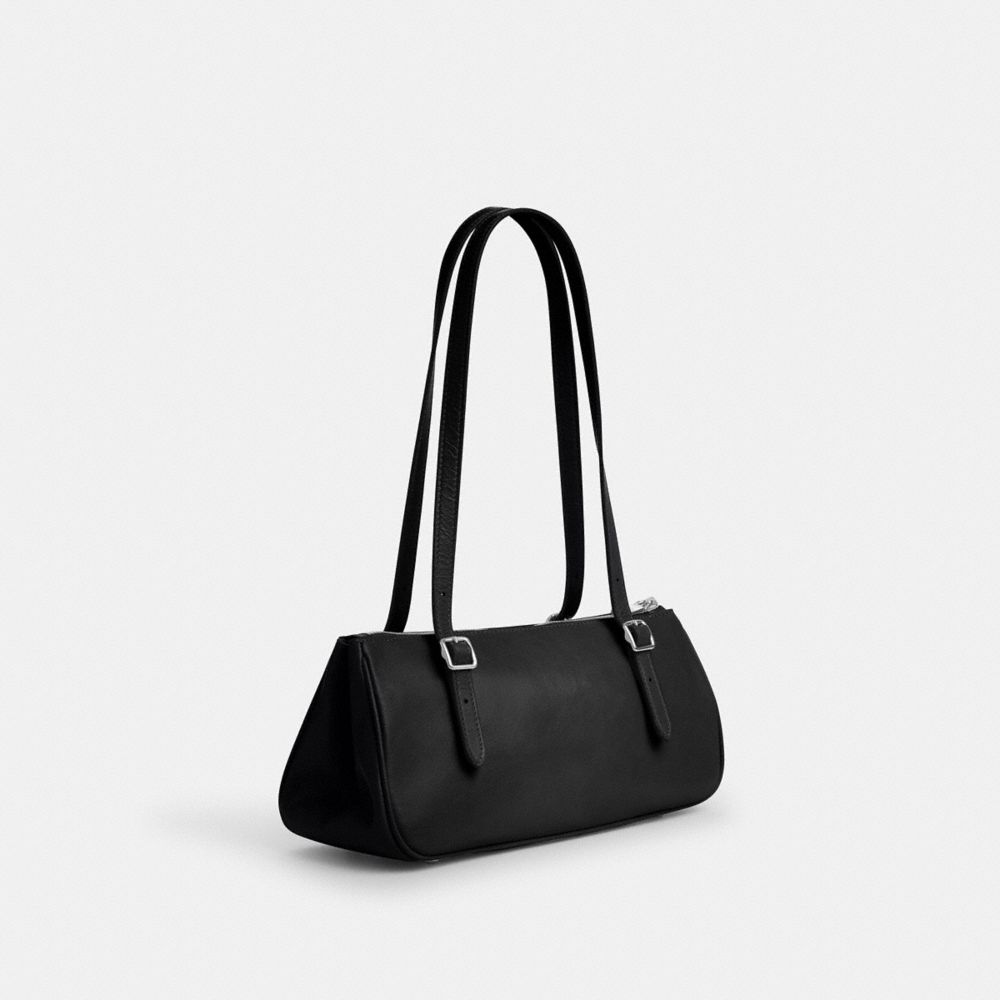 Coach Asher Shoulder Bag Silver Black