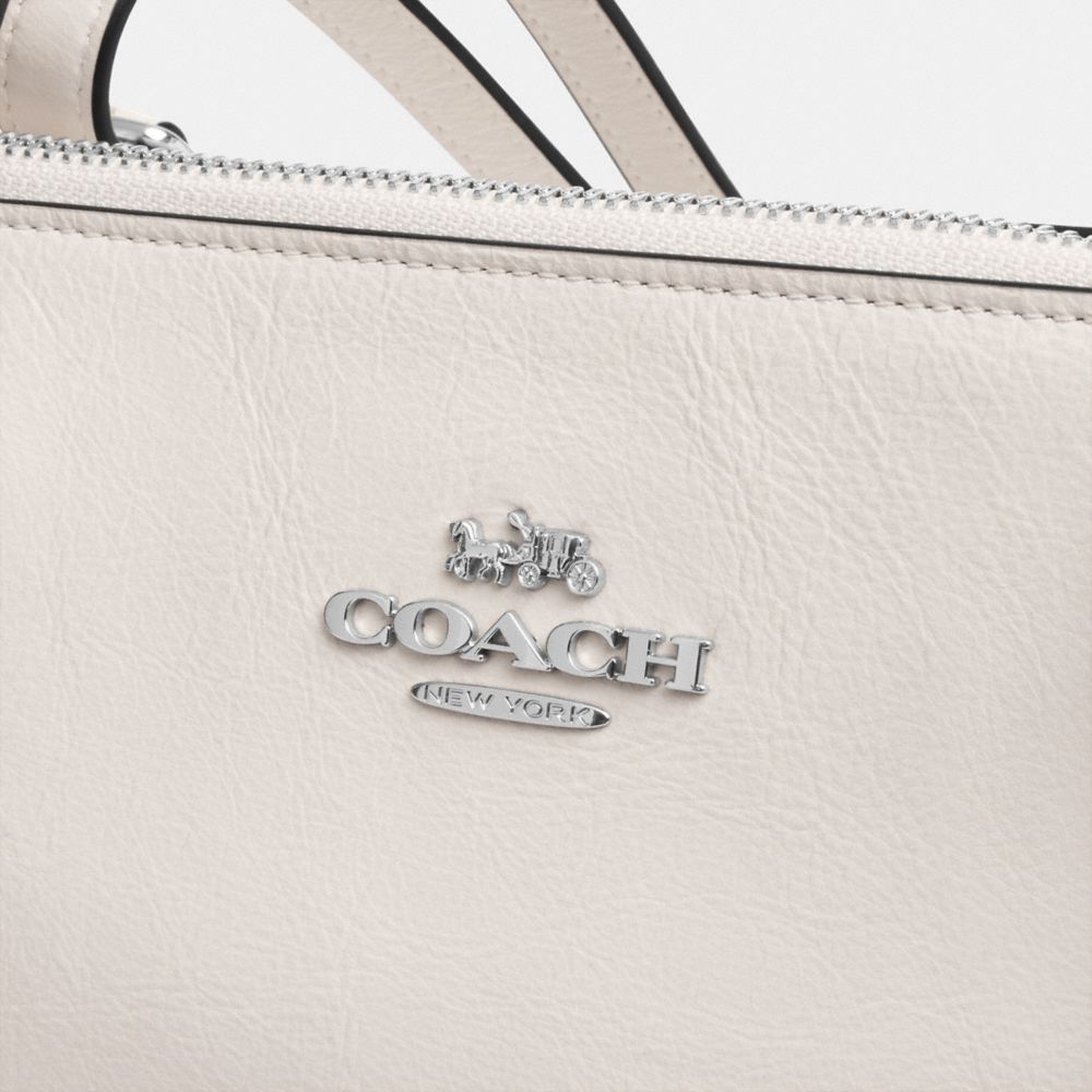 Coach Asher Shoulder Bag Silver Chalk