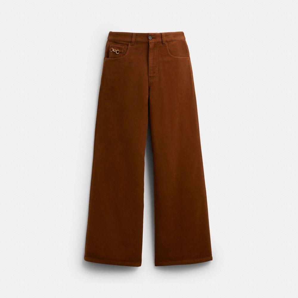 Coach Moleskin Pants Medium Brown