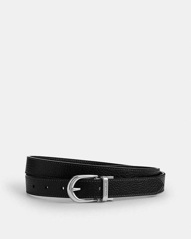 Classic Buckle Cut To Size Belt, 25 Mm Silver-Black Silver-Black