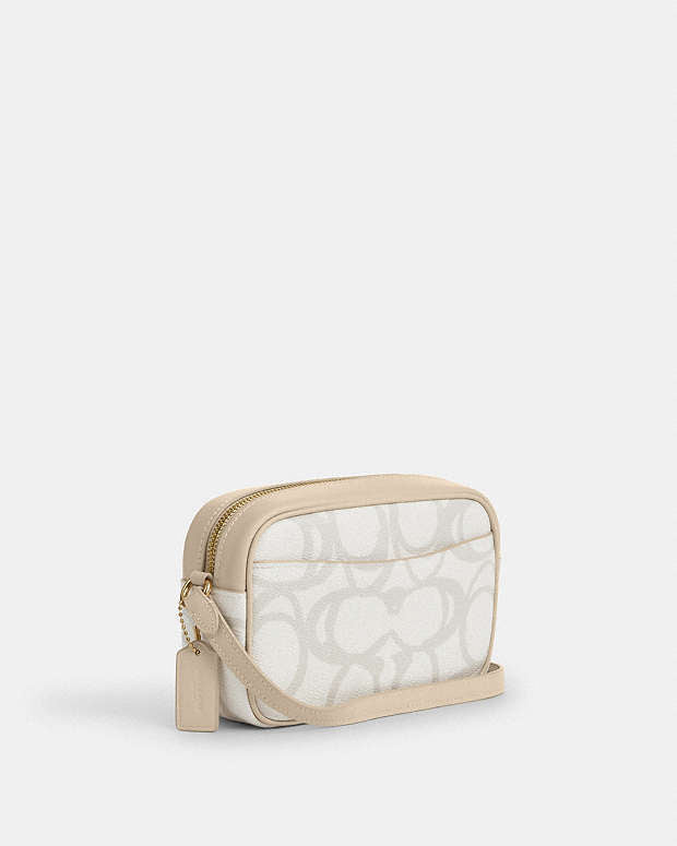 Mini Jamie Camera Bag In Sketch Signature Canvas Signature Canvas-Gold-Ivory Signature Canvas-Gold-Ivory
