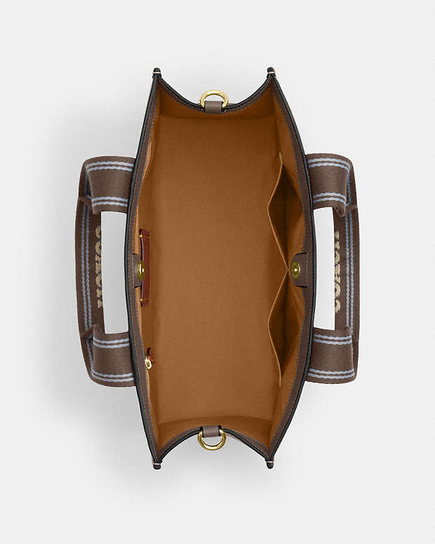 Smith Tote Bag Pebbled Leather-Gold-Dark Stone Pebbled Leather-Gold-Dark Stone