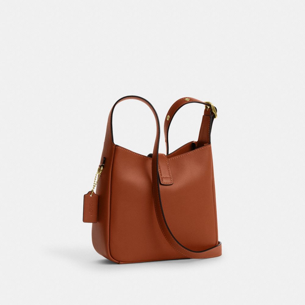 Coach Hadley Mini Crossbody Bag Gold Tan