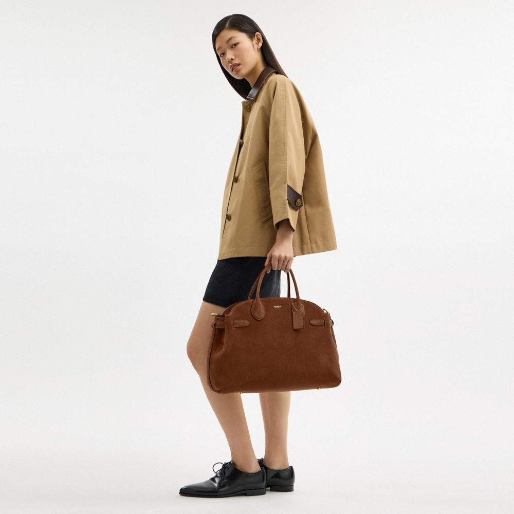 Coach Soft Empire Carryall Bag 40 Brass Warm Brown
