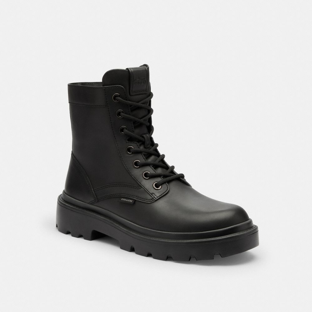 Men's Coach Combat Boot Black