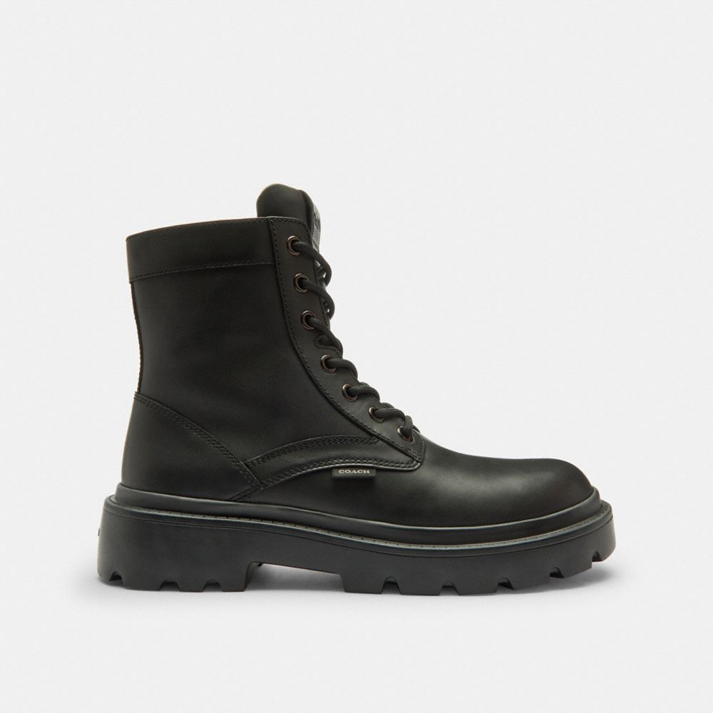 Men's Coach Combat Boot Black