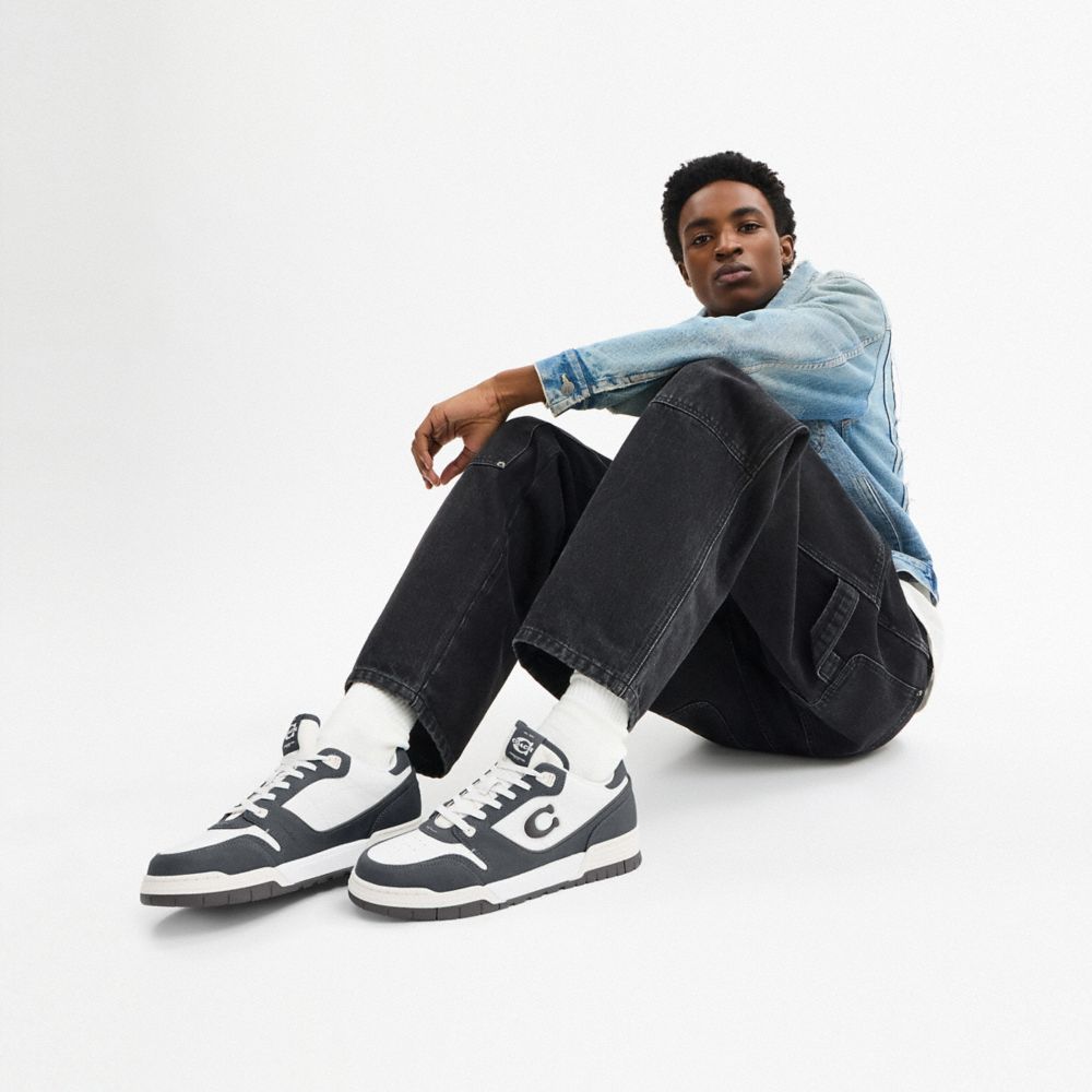 Men's Coach Soho Sneaker Charcoal