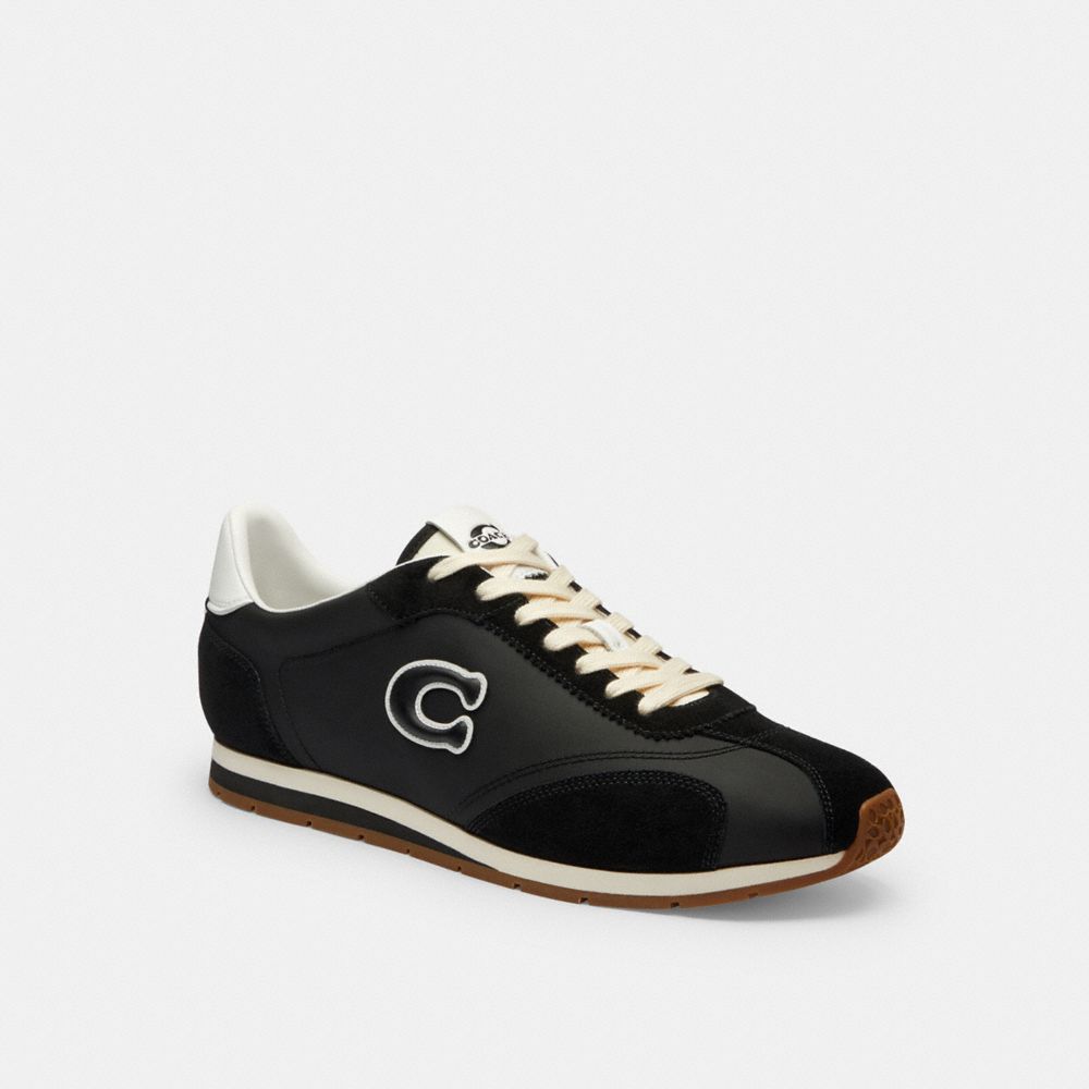 Coach Flat Sneaker Black Optic White