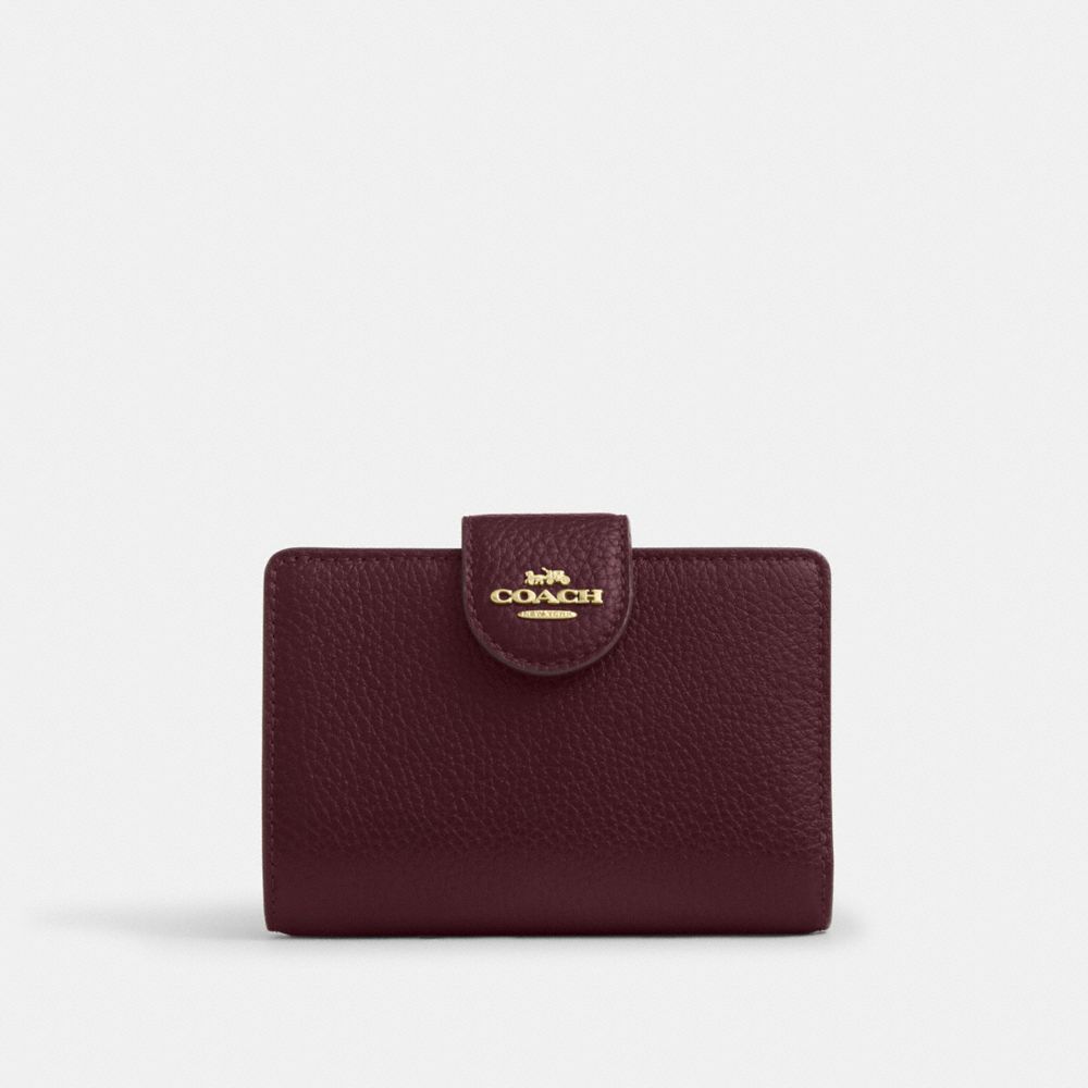 Coach Medium Corner Zip Wallet Gold