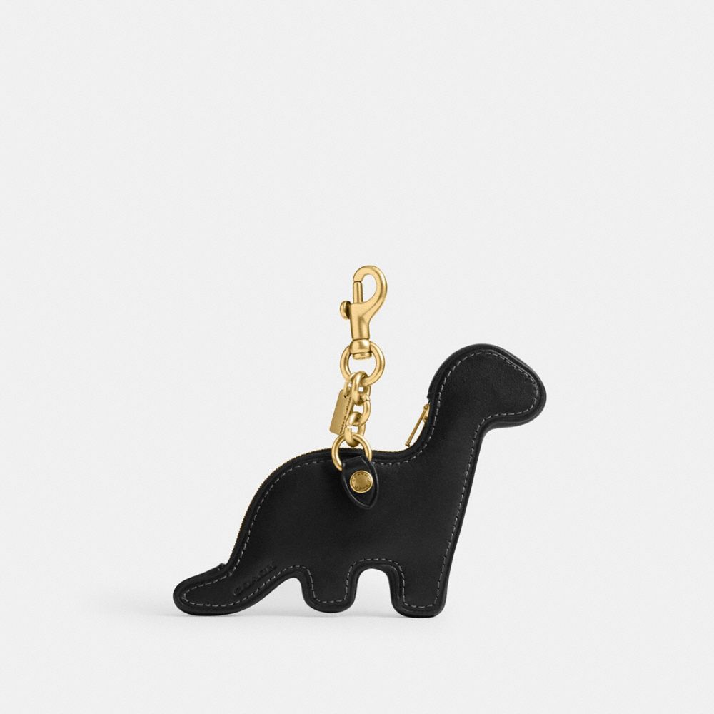 Coach Dino Coin Purse Brass Black