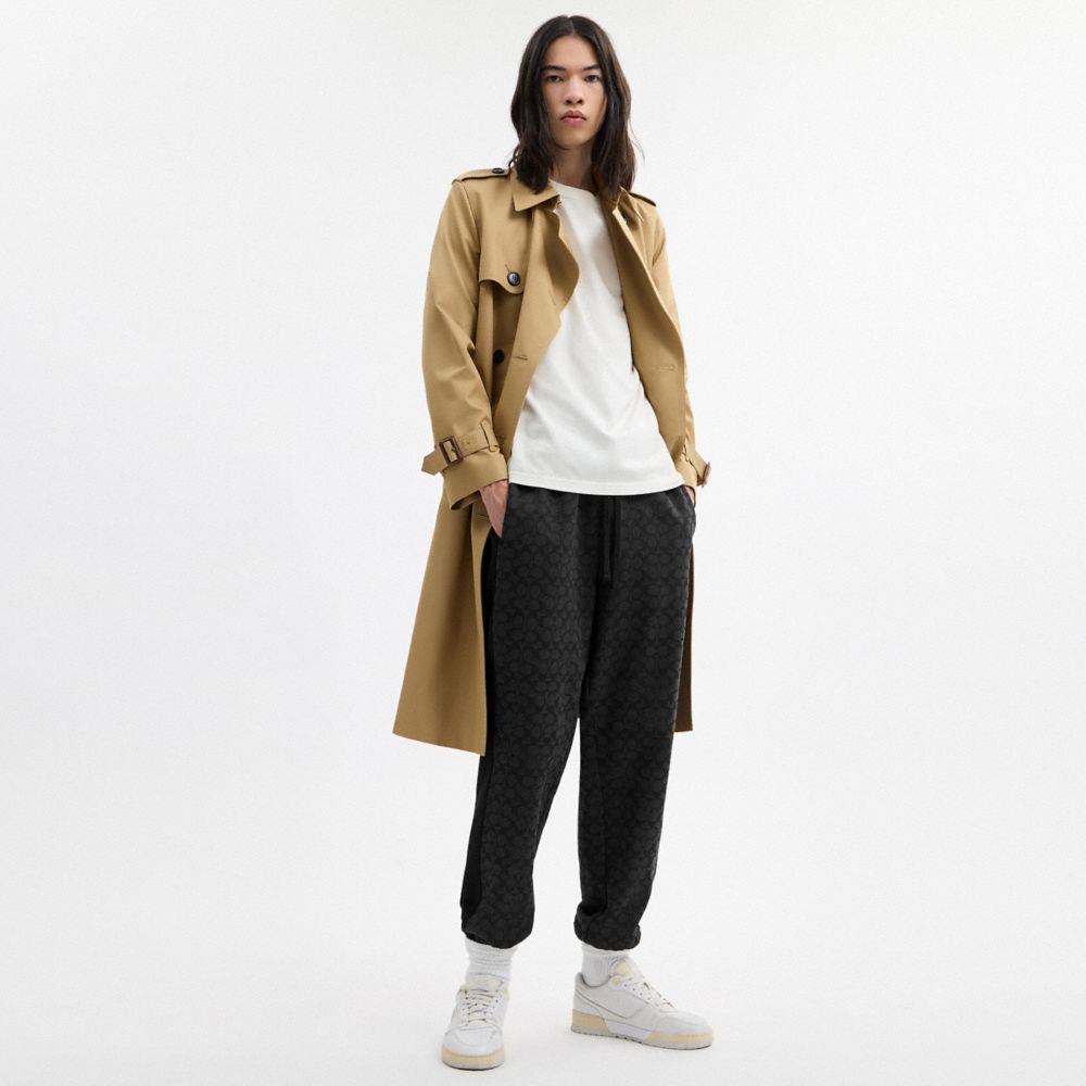 Coach Signature Sweatpants Charcoal Signature