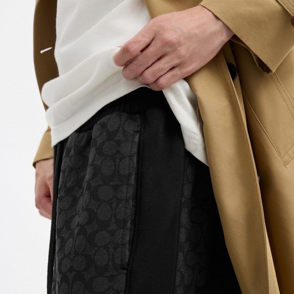 Coach Signature Sweatpants Charcoal Signature