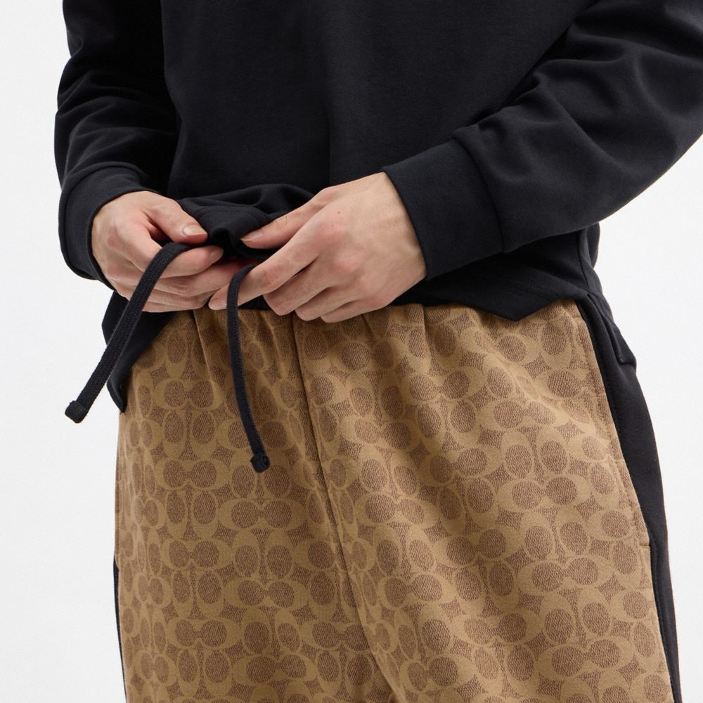 Coach Signature Sweatpants Tan Signature