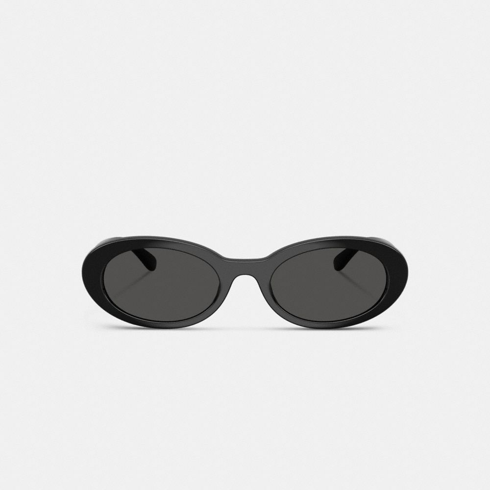 Coach Narrow Oval Sunglasses Black