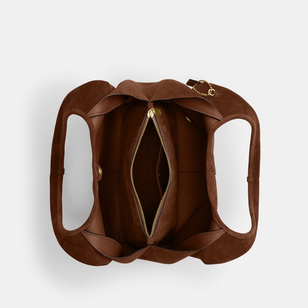 Coach Lana Shoulder Bag Brass Warm Brown