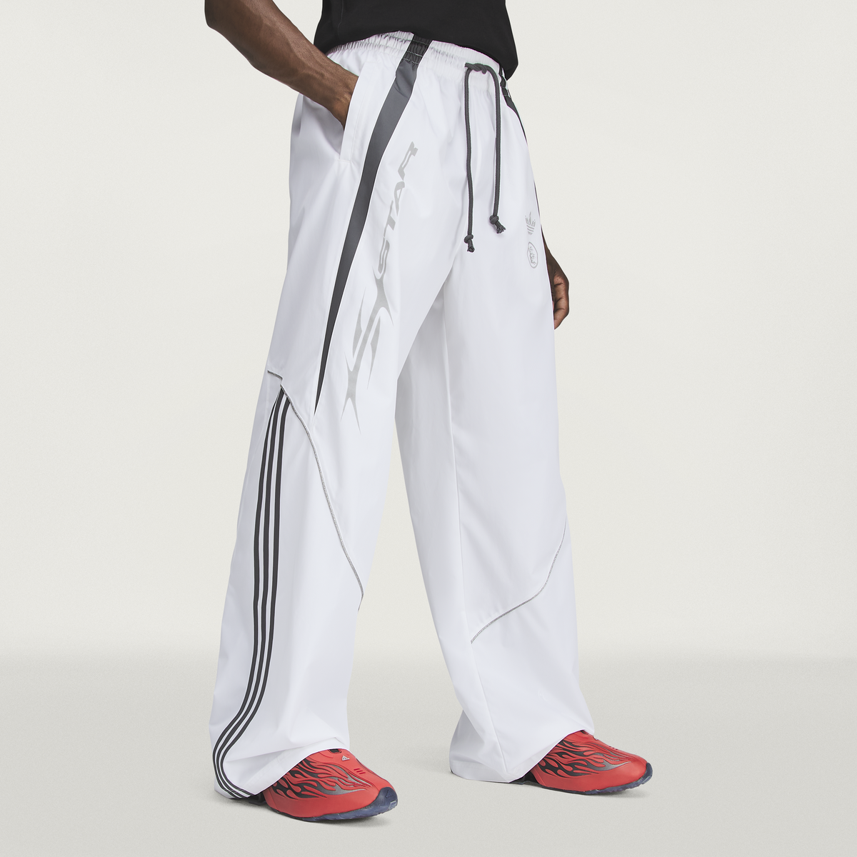 Hellstar X Adidas Track Pants (White)