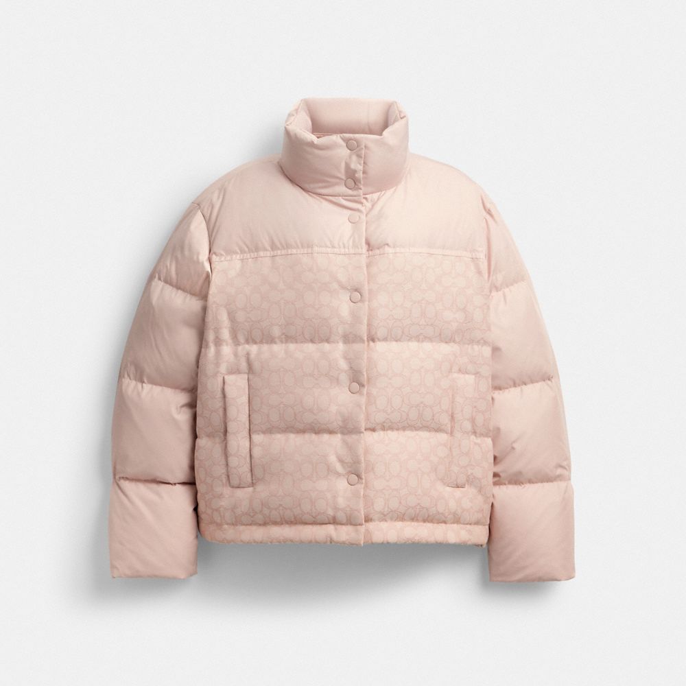 Coach Signature Down Jacket Quartz