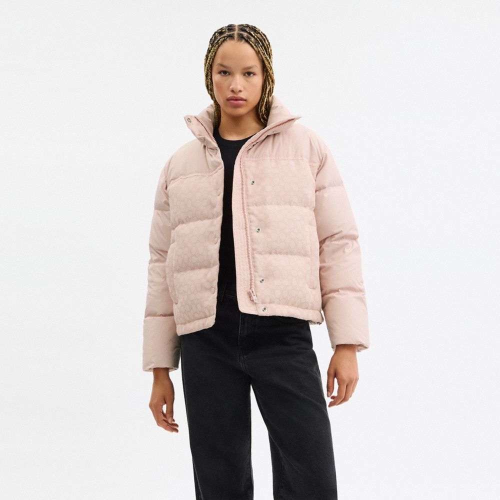 Coach Signature Down Jacket Quartz