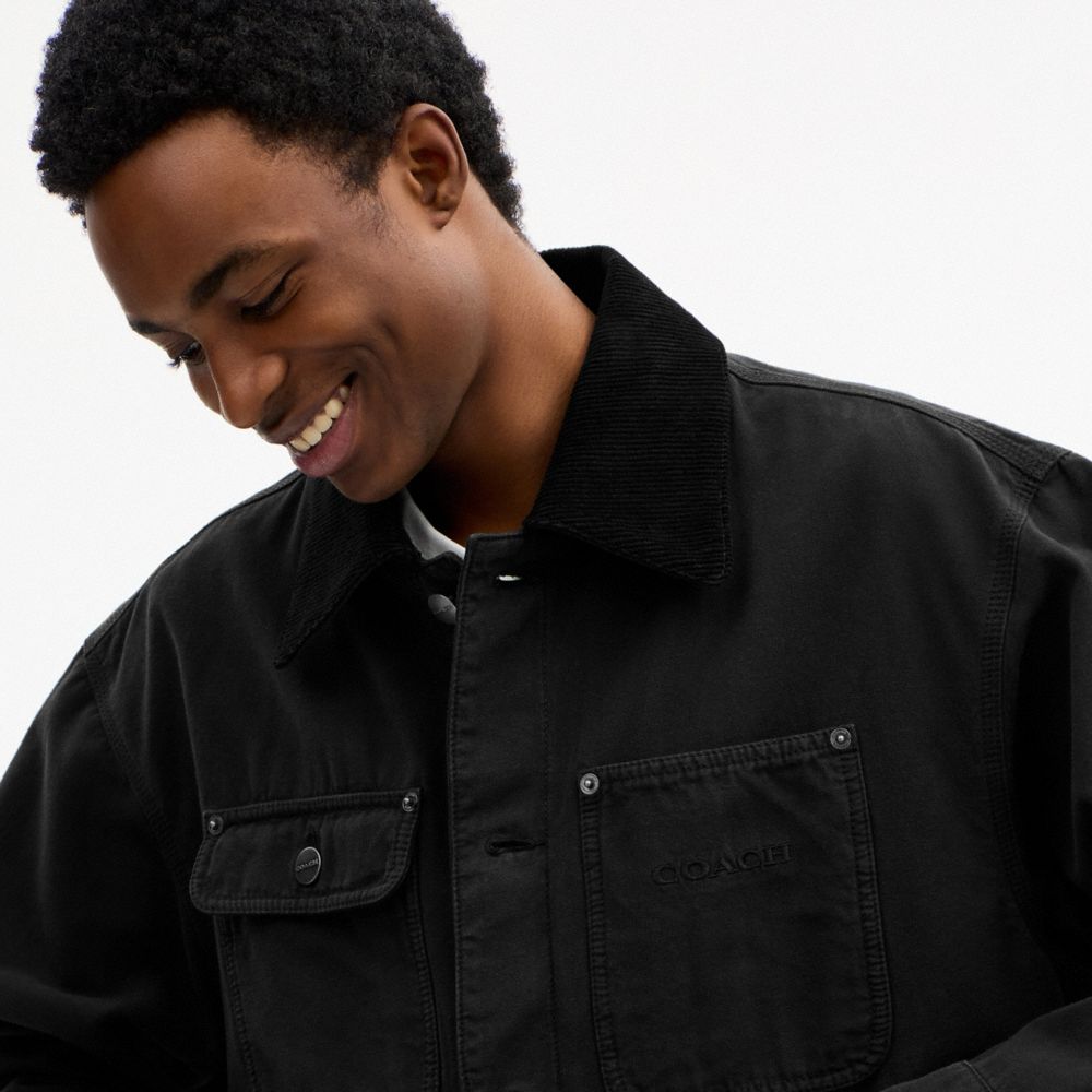 Coach Chore Coat Black