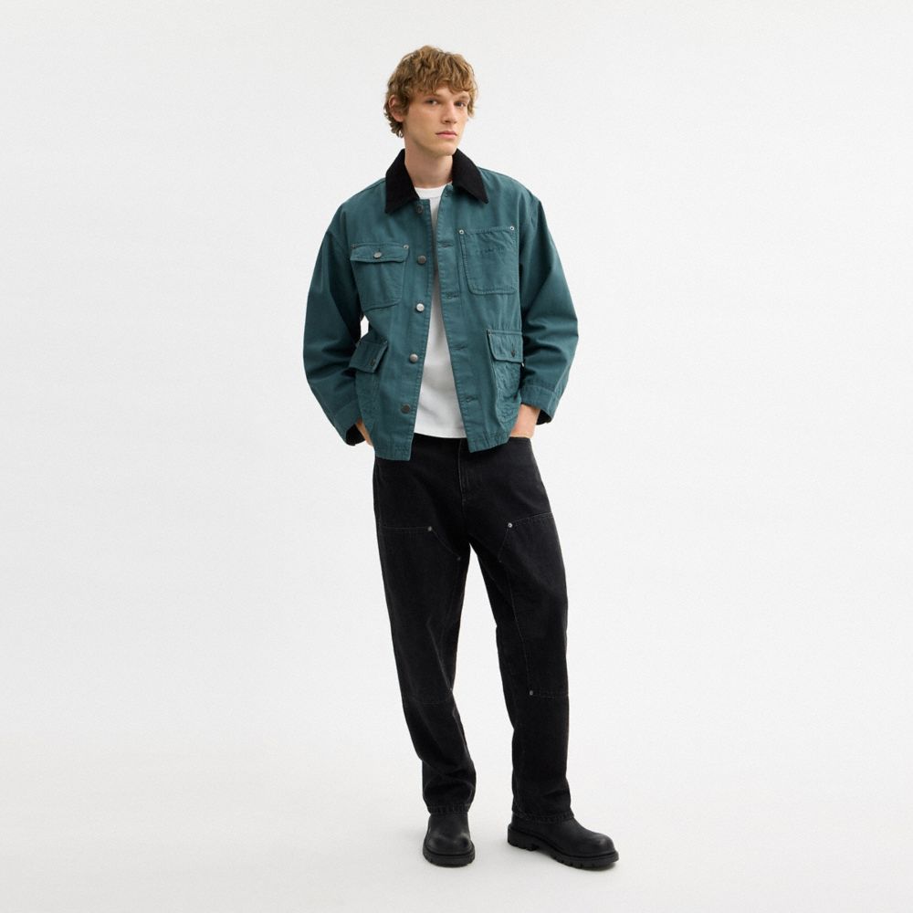 Coach Chore Coat Washed Teal