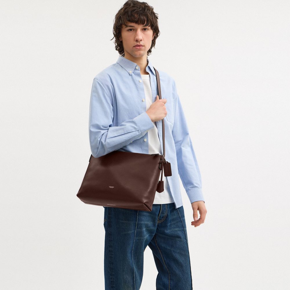 Women's Coach Mott Messenger Bag 33 Maple, hardware detail