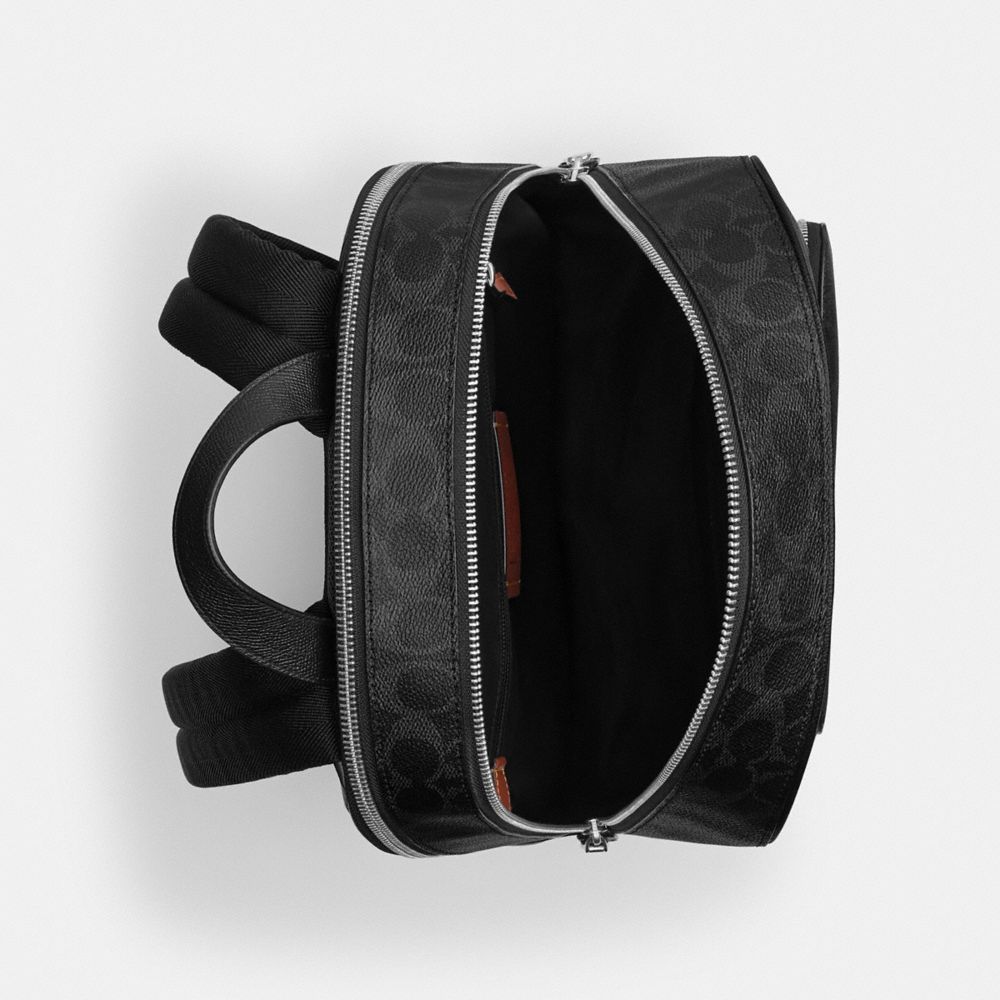 Coach Wade Backpack In Signature Canvas Black Signature