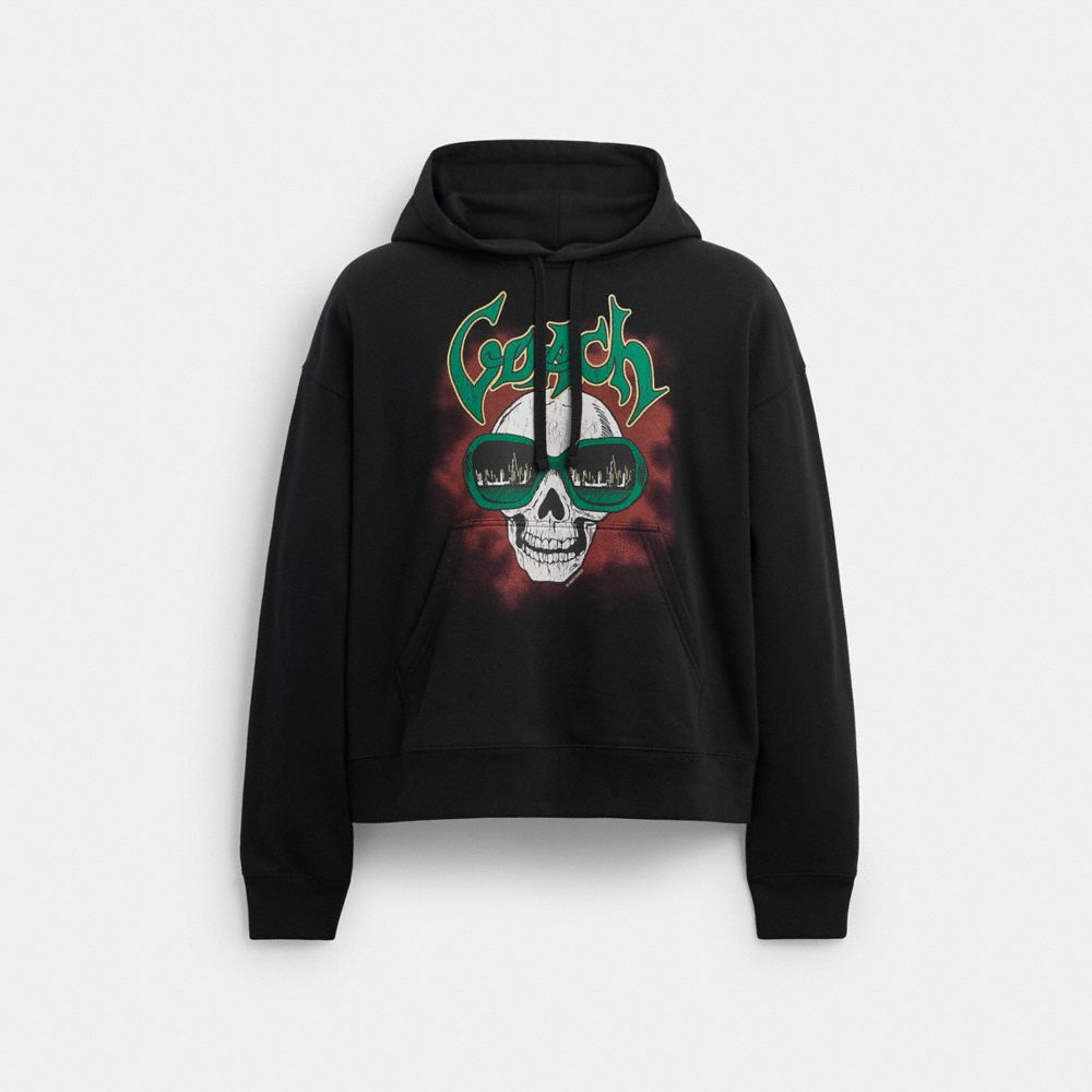 Coach Skull Hoodie Black