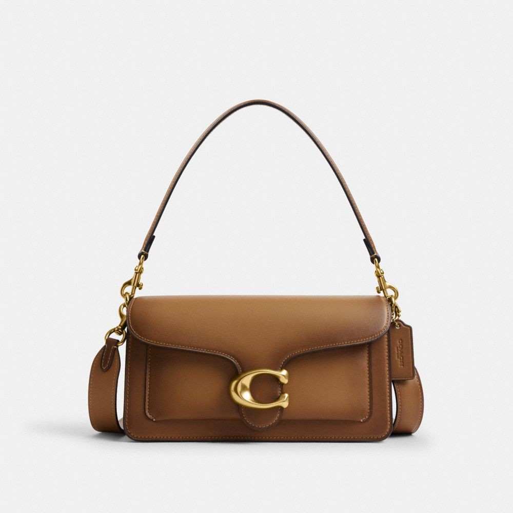 Coach Tabby Shoulder Bag 26 Brass Honey Brown