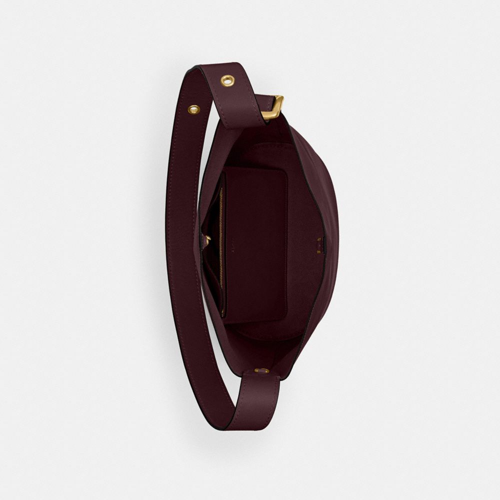 Coach Bleecker Bucket Bag Brass Merlot