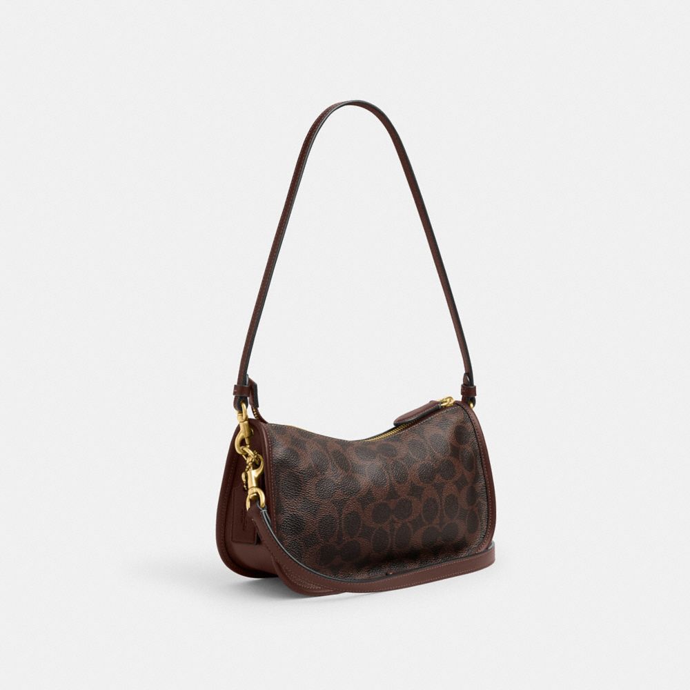 Coach Waverly Bag In Signature Canvas Brass Maple