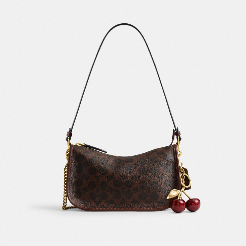 Coach Waverly Bag In Signature Canvas Brass Maple