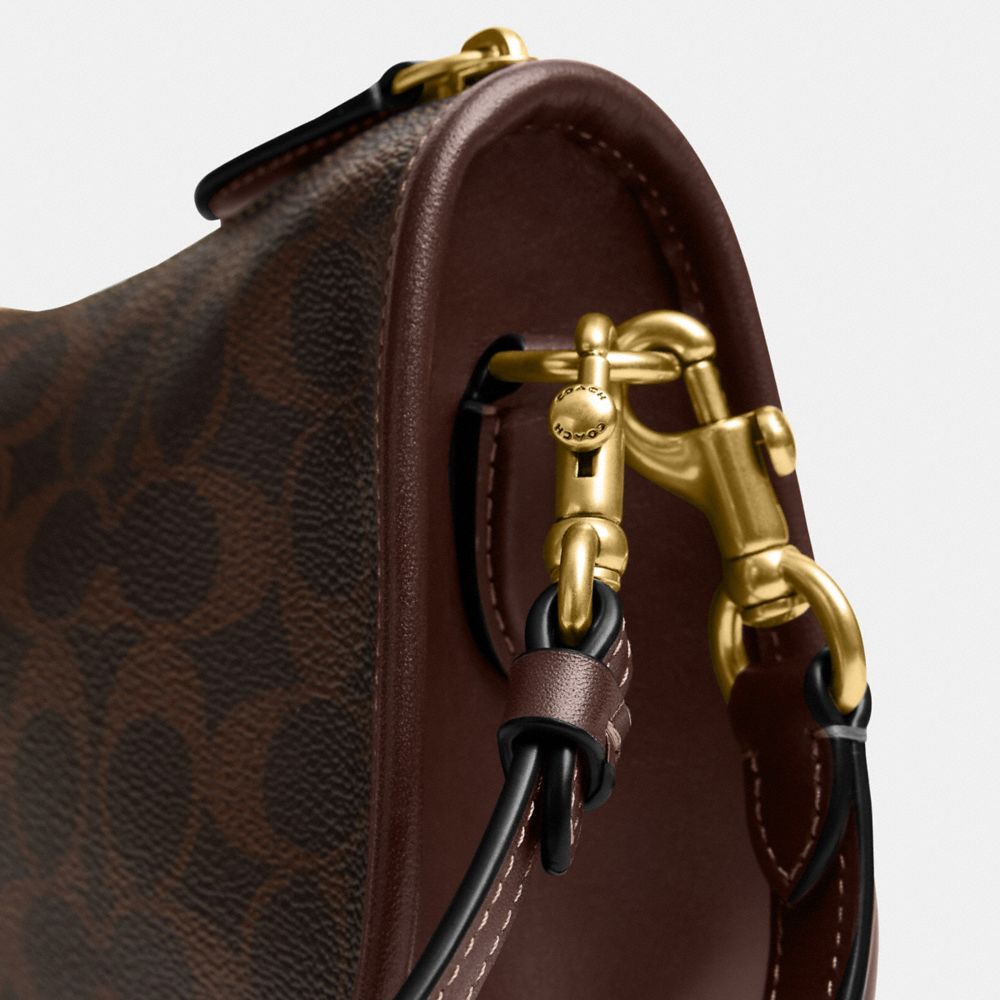Coach Waverly Bag In Signature Canvas Brass Maple