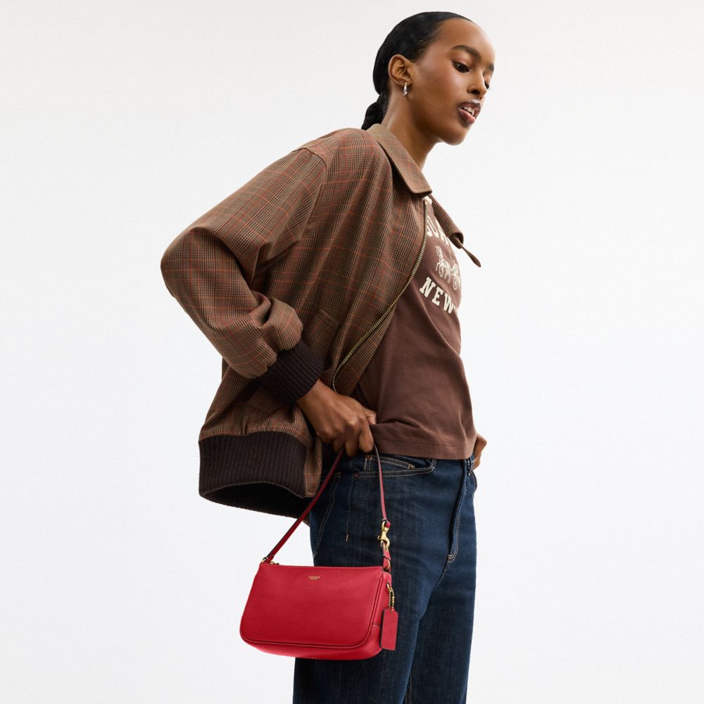 Coach Plaza Bag Brass/Scarlet