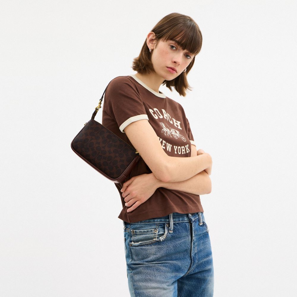 Coach Plaza Bag In Signature Canvas Brass Maple