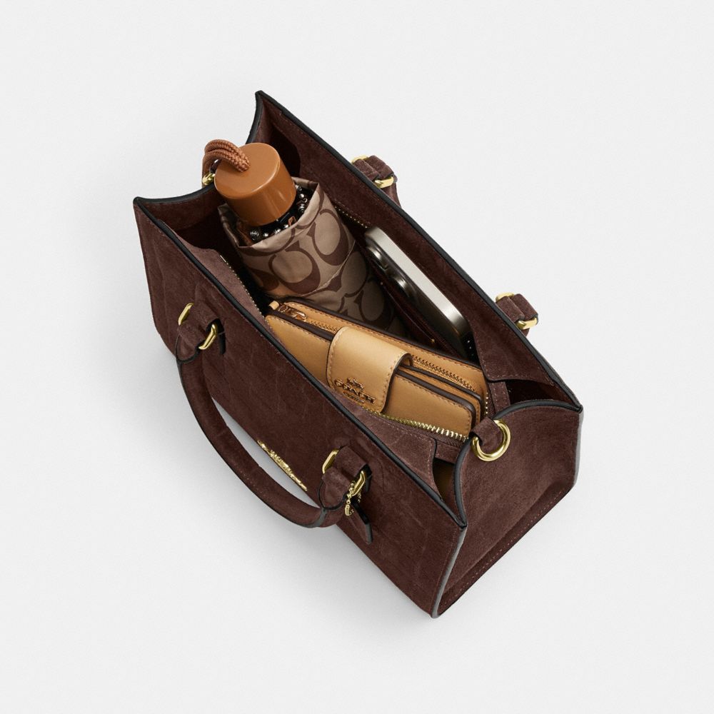 Coach Maggie Small Tote Bag Gold Maple