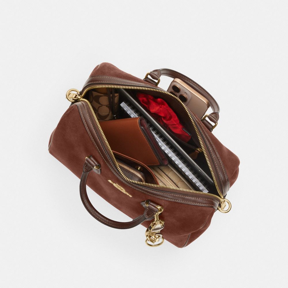 Coach Rowan Large Satchel Bag Im Vintage Brown