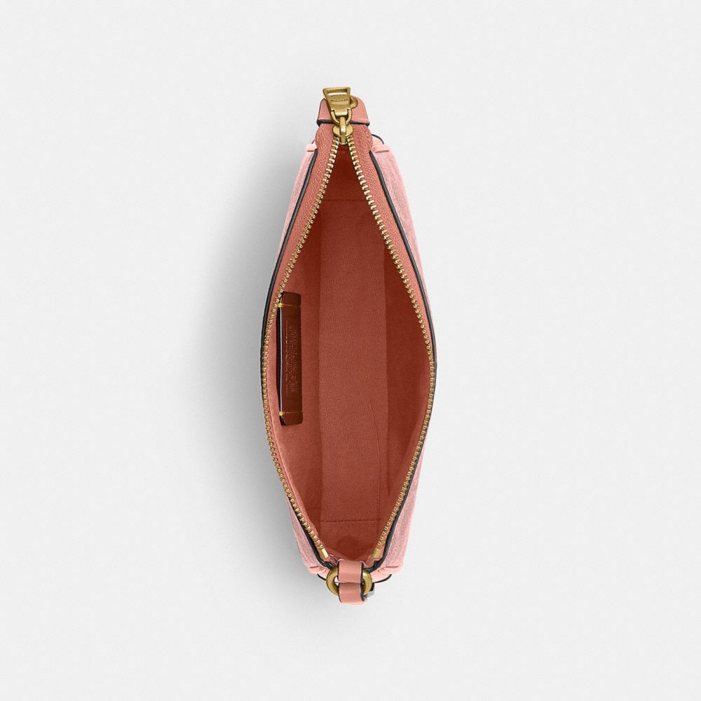 Coach Plaza Bag 18 In Signature Canvas Brass Melon Pink