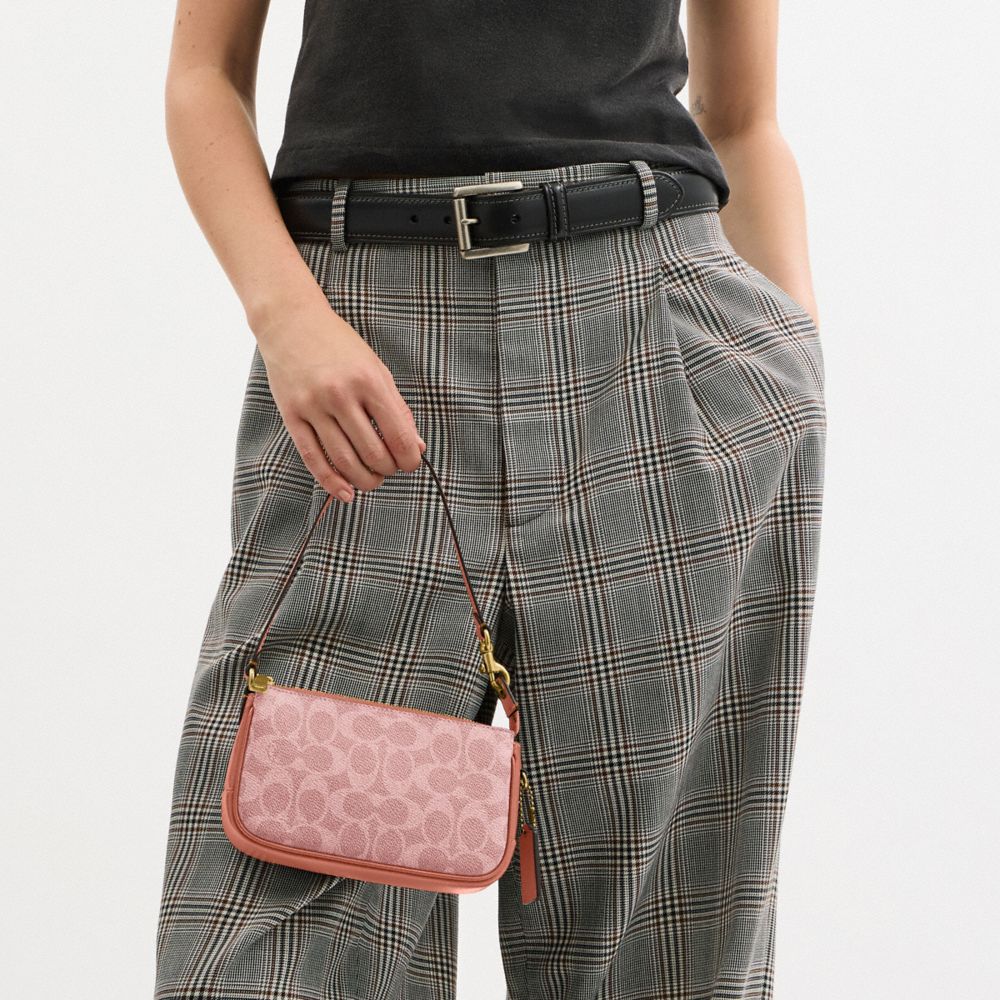 Coach Plaza Bag 18 In Signature Canvas Brass Melon Pink