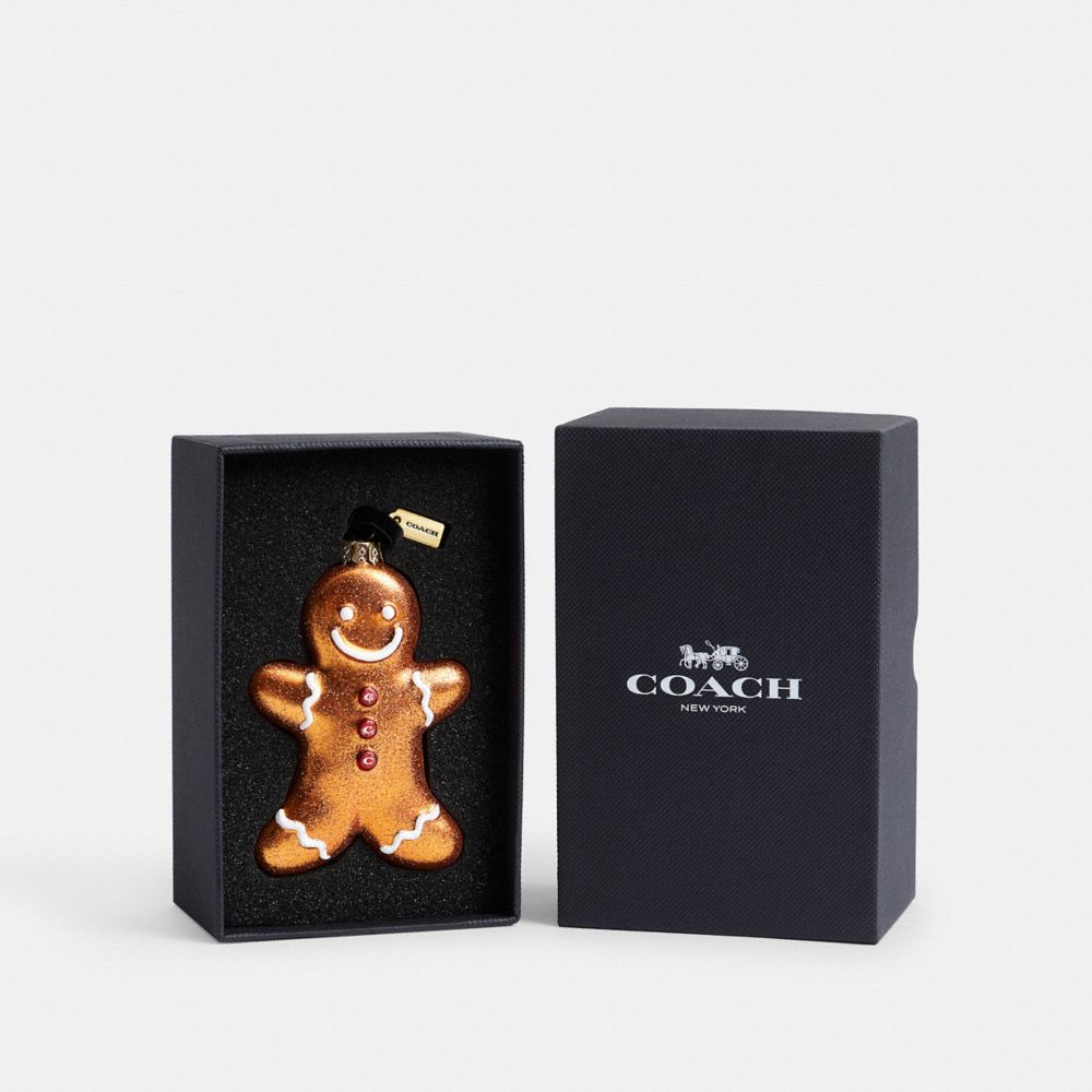 Coach Gingerbread Man Ornament Multi