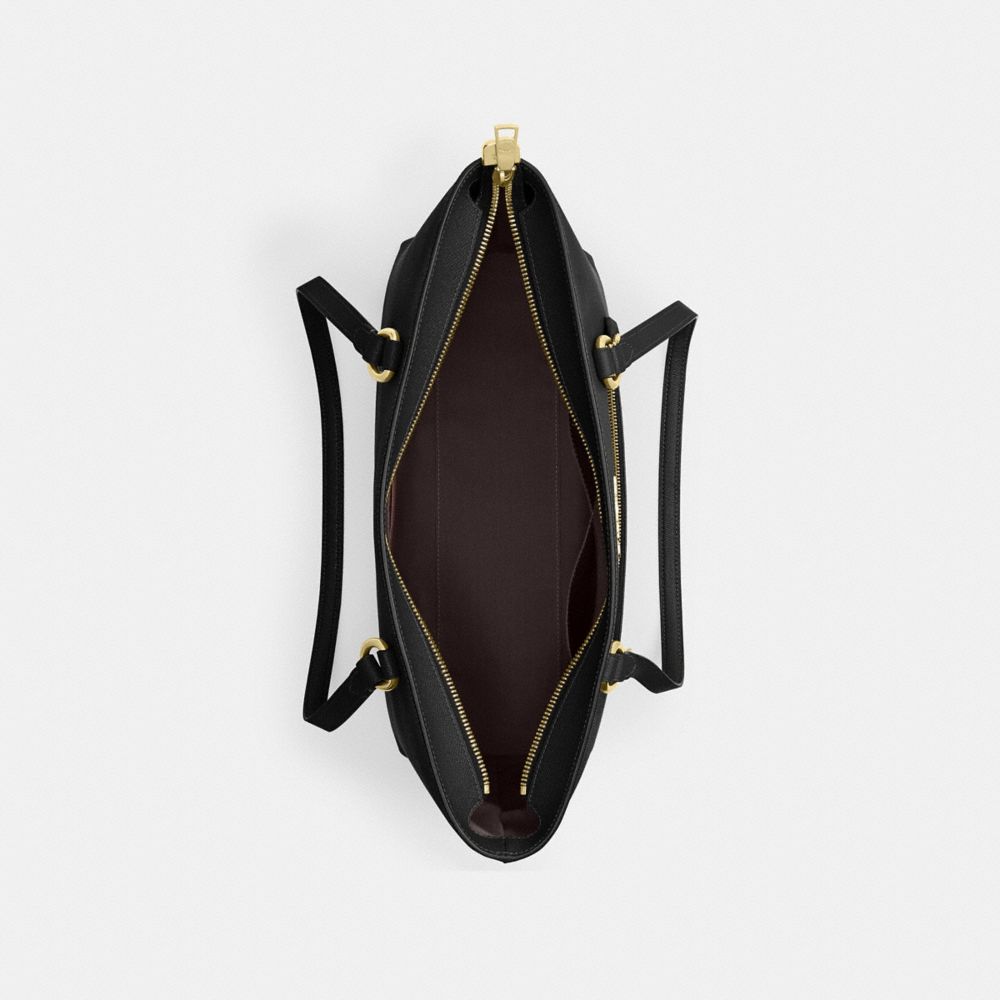 Coach Station Tote Bag Gold Black