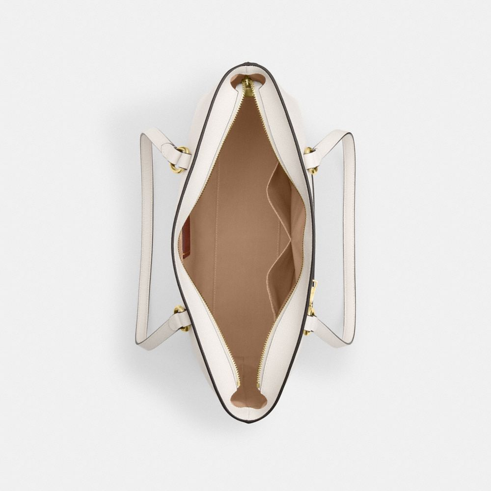 Coach Station Tote Bag Gold Chalk